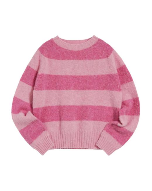 YMC Pink Striped Sweater