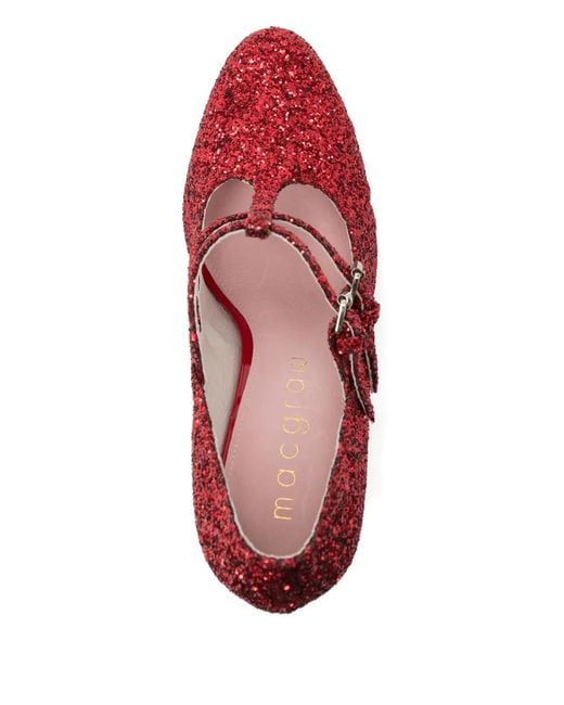 Macgraw Red 100Mm Tessa Pumps