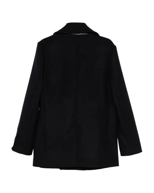 Sealup Black Buttoned Coat for men