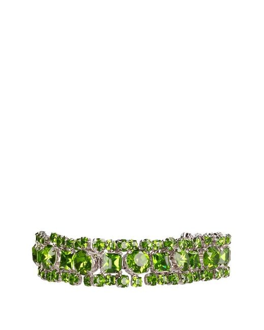Blumarine Green Crystal Choker