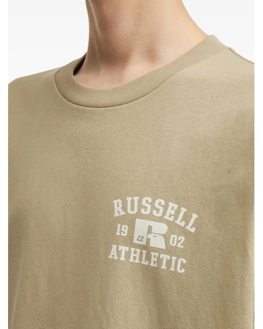 Izzue Natural Russell Athletic Long-Sleeve T-Shirt for men