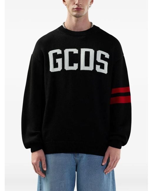 Gcds Red Logo-Print Sweatshirt for men