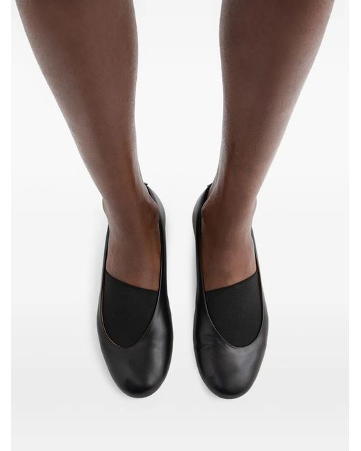 Jil Sander Black Leather Ballets