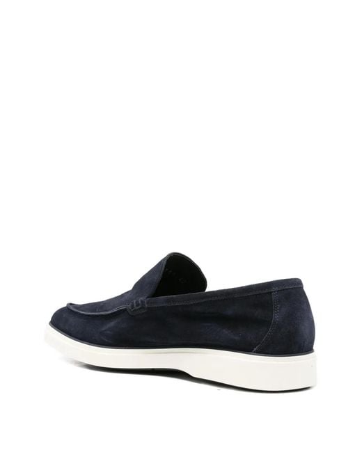JOHN HARRISON White Suede Loafers for men