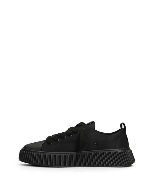 Rhun Black 2020 Treble Triple Ribbed-Sole Shell-Toe Sneakers for men
