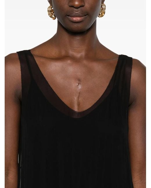 Totême Black Slip Mini Dress