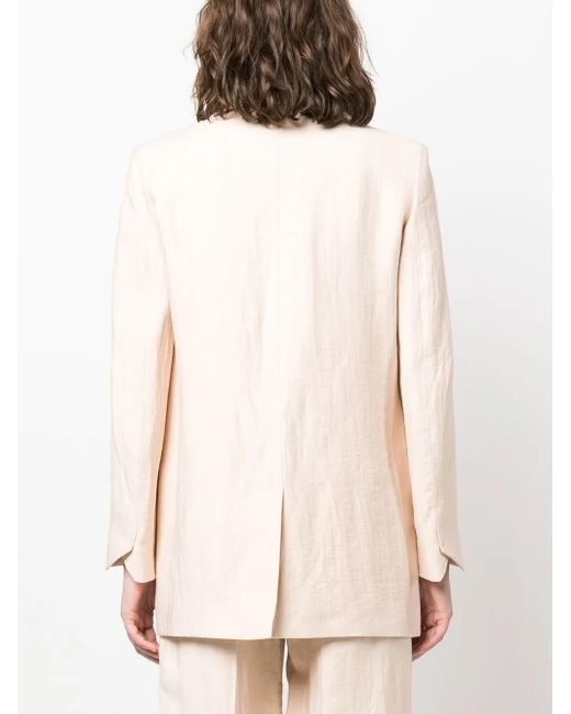 Zadig & Voltaire Natural Single-Buttoned Blazer