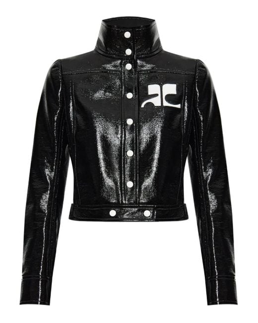 Veste Reedition À Coupe Crop Courreges en coloris Black