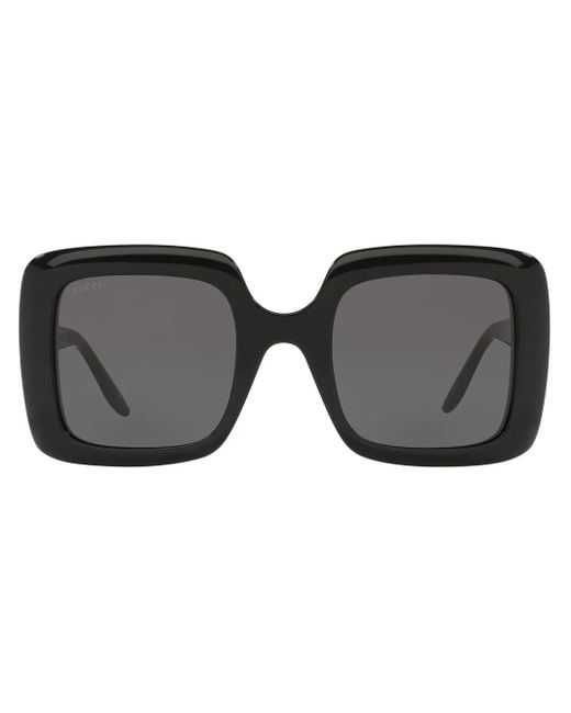 Gucci Black Oversized Square-Frame Sunglasses