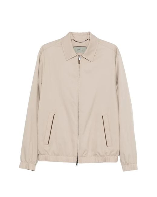 Canali Natural Zip-Up Jacket for men