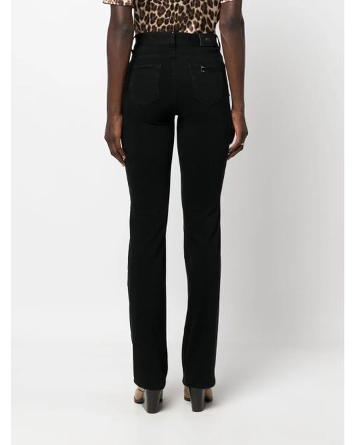 Liu Jo Black Mid-Rise Bootcut Jeans
