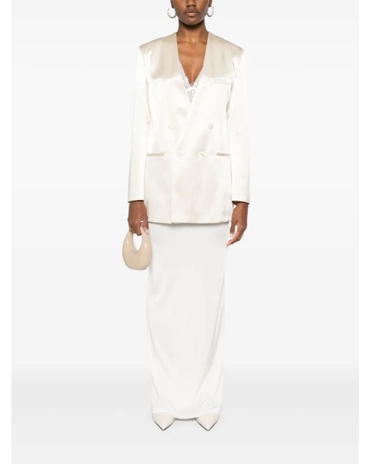 Philosophy Di Lorenzo Serafini White Over Doublebreast Jacket