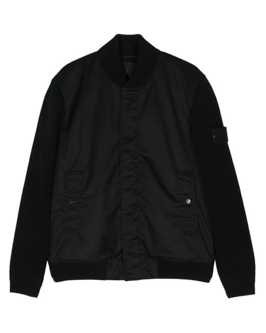 Stone Island Black Jackets for men