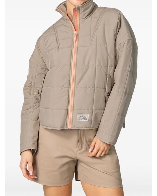 Kari Traa Natural Mina Quilted High-Neck Jacket
