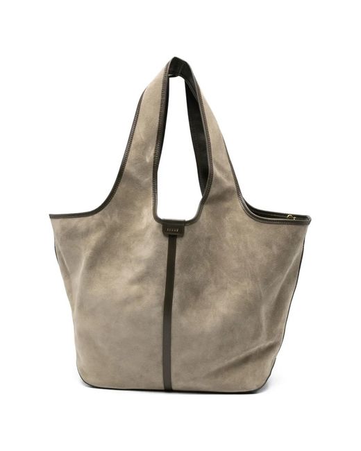 Soeur Natural Douce Trim-Detail Tote Bag