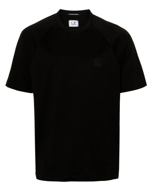 メンズ C P Company ^ マーセライズド Tシャツ Black