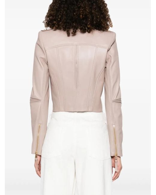Elisabetta Franchi ライダースジャケット Pink