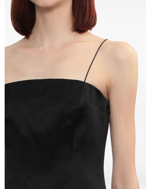 Helmut Lang Black Spaghetti-Strap Top