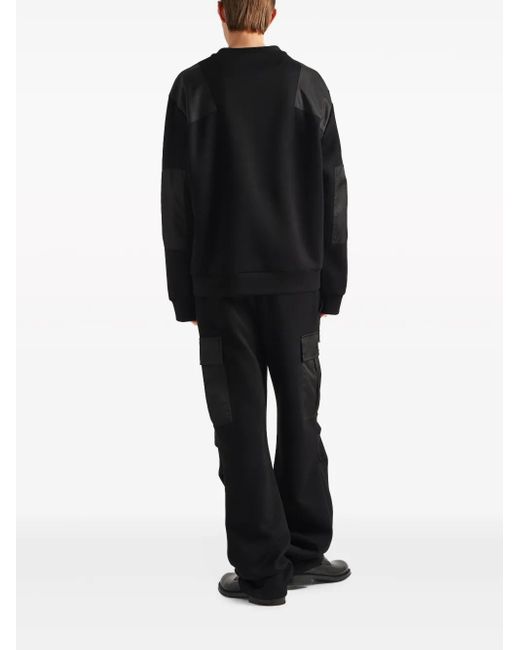 Prada Black Re-Nylon Fleece Track Pants for men