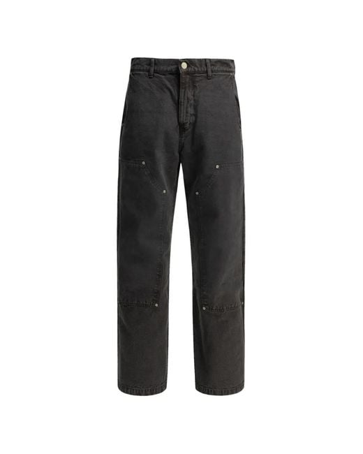 mfpen Black Modified Straight-Leg Jeans