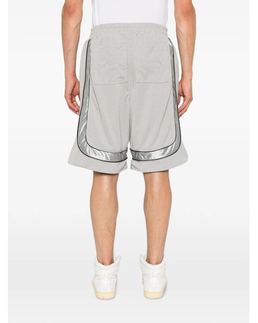 Rhude White Logo-Print Shorts for men