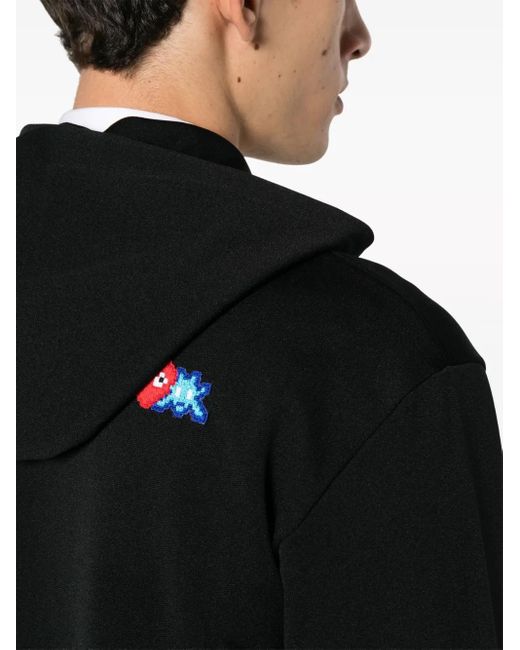 COMME DES GARÇONS PLAY Black X The Artist Invader Pixelated-Appliqué Hoodie for men