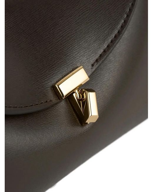 Totême Black Mini Leather Clutch