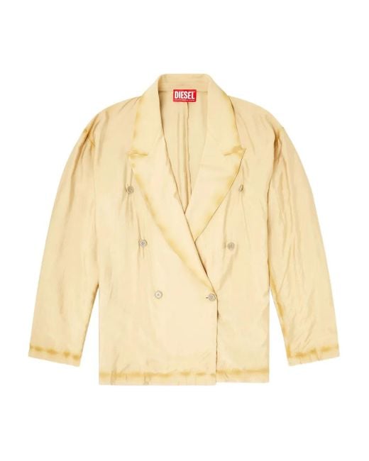 DIESEL Natural J-Keysery Double-Breasted Blazer for men
