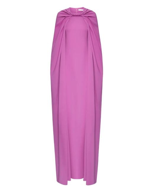 Robe-Caftan En Georgette Oscar de la Renta en coloris Purple