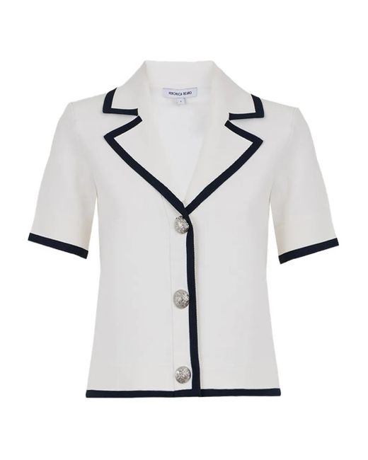 Veste Stovall À Manches Courtes Veronica Beard en coloris White