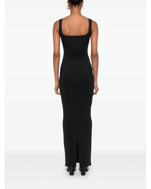 Entire studios Black Square-Neck Maxi Dress