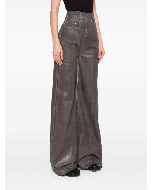 Rick Owens Gray Dirt Cooper Trousers