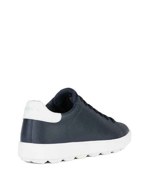 Spherica Ecub-1 Leather Lace-Up Sneakers Geox pour homme en coloris Blue