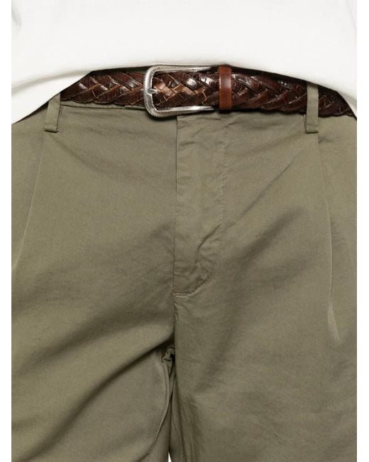 VELA SHOP Green Pleated Chinos for men
