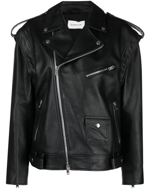 ARMARIUM Lena Zipup Leather Jacket in Black Lyst