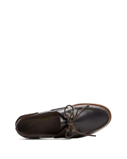 Fortela White Leather Boat Shoes for men