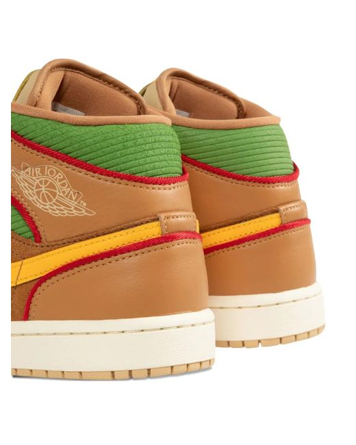 Nike Orange Air High-Top Sneakers for men
