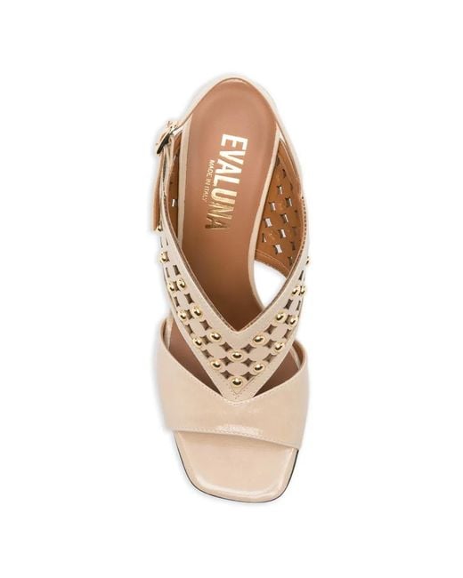 Evaluna Multicolor Stud-Embellishment Sandals