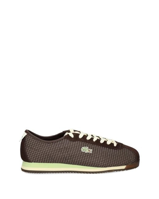 Lacoste White Suede Logo Sneakers for men