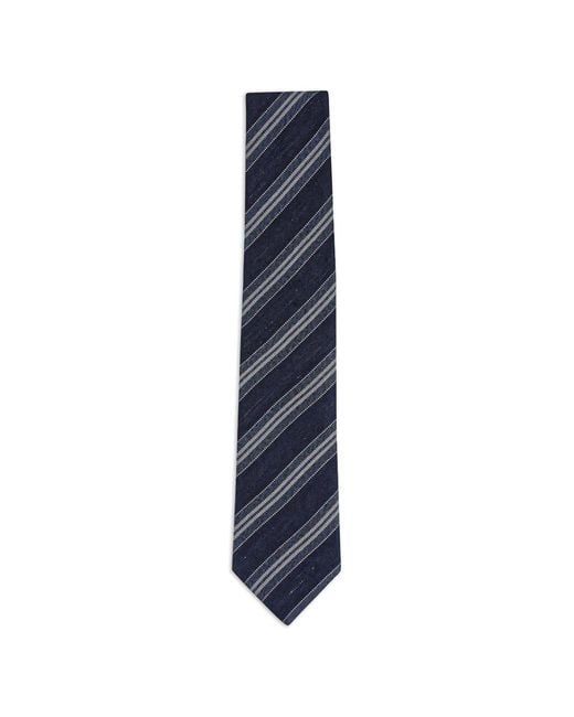 Paolo Albizzati Blue Diagonal-Stripe Tie for men