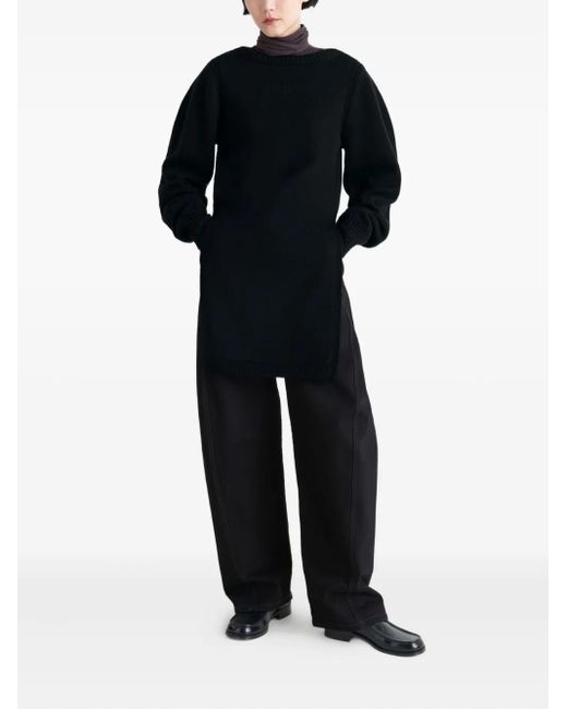 Lemaire Blue Side-Slit Sweater