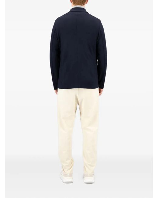 Harris Wharf London Blue Double-Breasted Wool Jacket for men