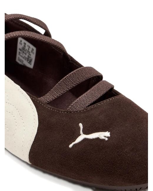 PUMA Brown Suede Ballet Flats