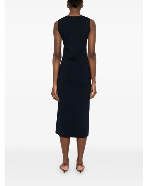 Max Mara Blue Pangus Midi Dress