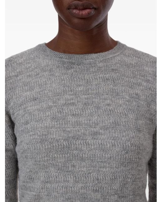 Pull En Maille Texturée Closed en coloris Gray