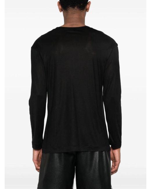 T-shirt à manches longues Lemaire pour homme en coloris Black