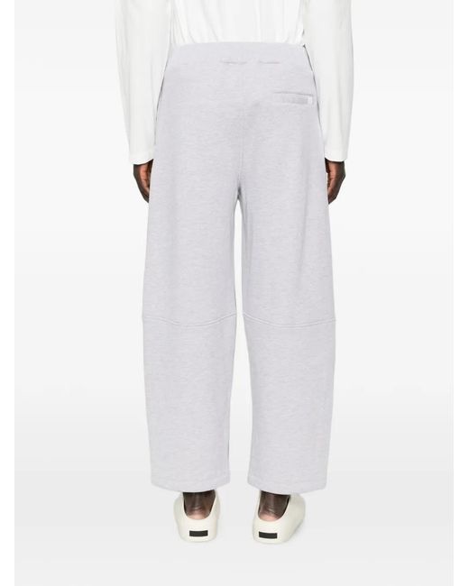 Woc White Salinas Elasticated Wide-Leg Track Pants for men