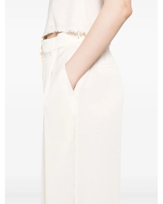 Goen.J タック ワイドパンツ White