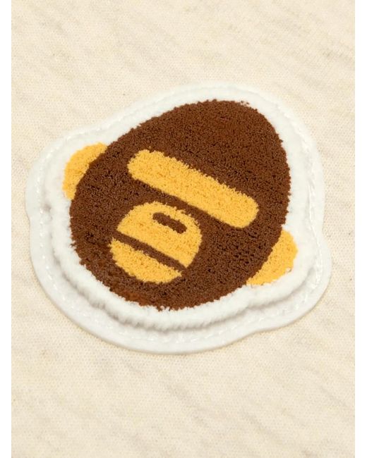Aape By A Bathing Ape Natural Logo-Print Drawstring Hoodie for men