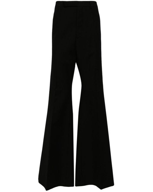 Wool wide-leg trousers Rick Owens de hombre de color Black
